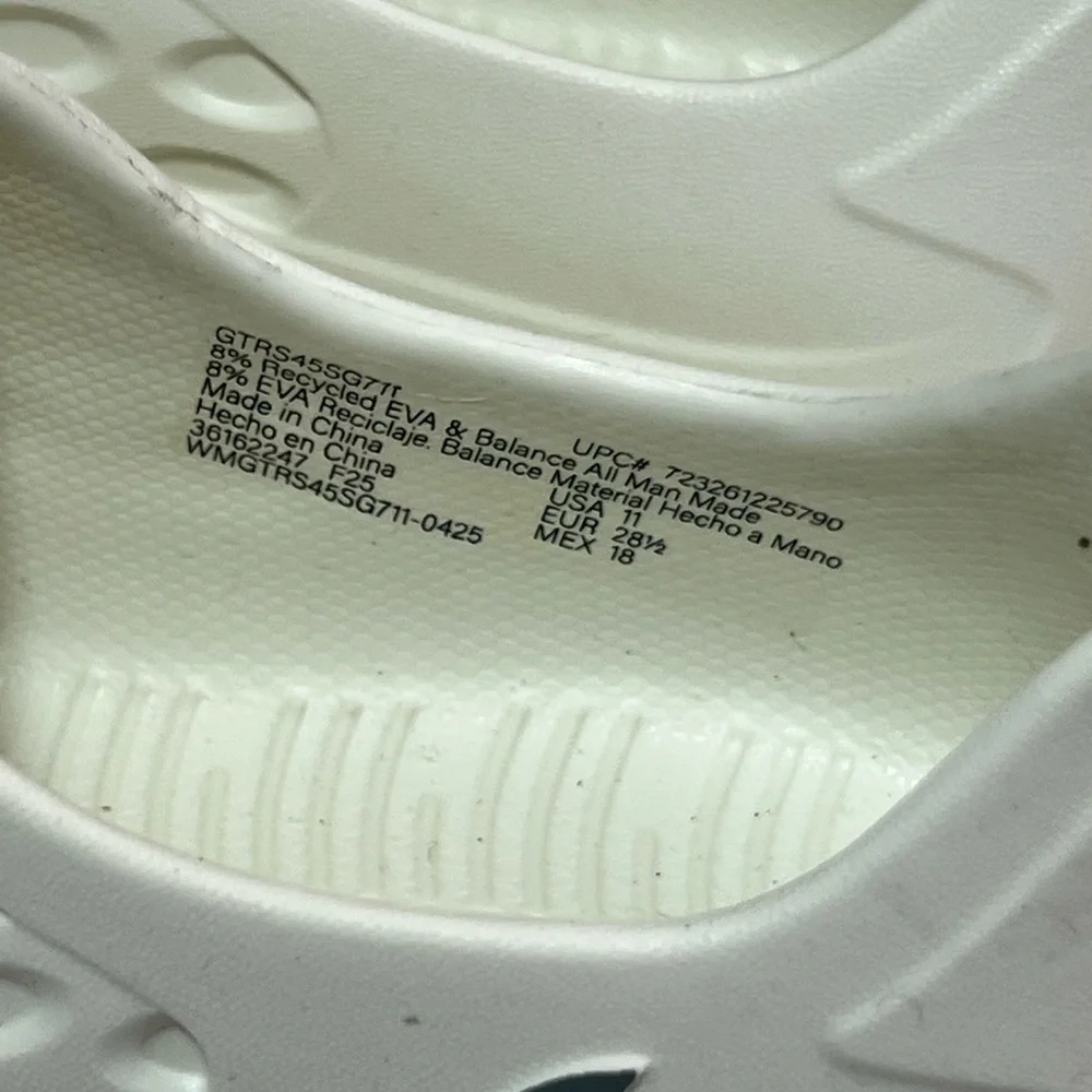 Size 11 Kids Active Lifestyle White Water Shoes